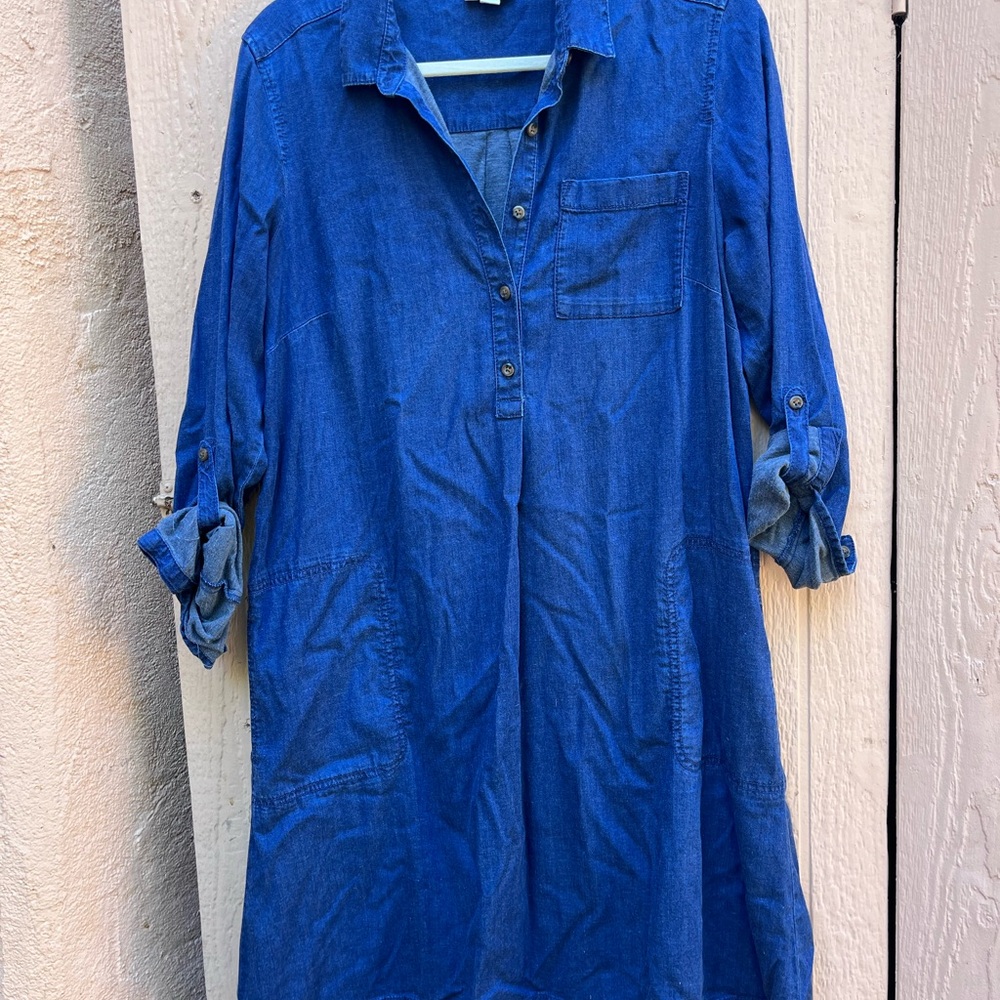 J. Jill Denim Shirt Dress
